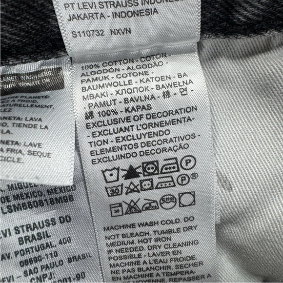 Levi’s Premium Lot Stay Loose Jeans Size 34x32 Fits 34x30 Gray Wash - Picture 7 of 10